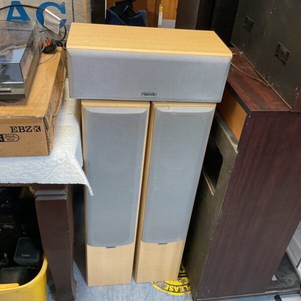 Tannoy Maple Mercury MX3 floorstanding speakers and centre speaker set.