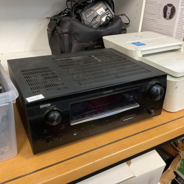 Denon AVR-1909 AV receiver for surround sound home theater.