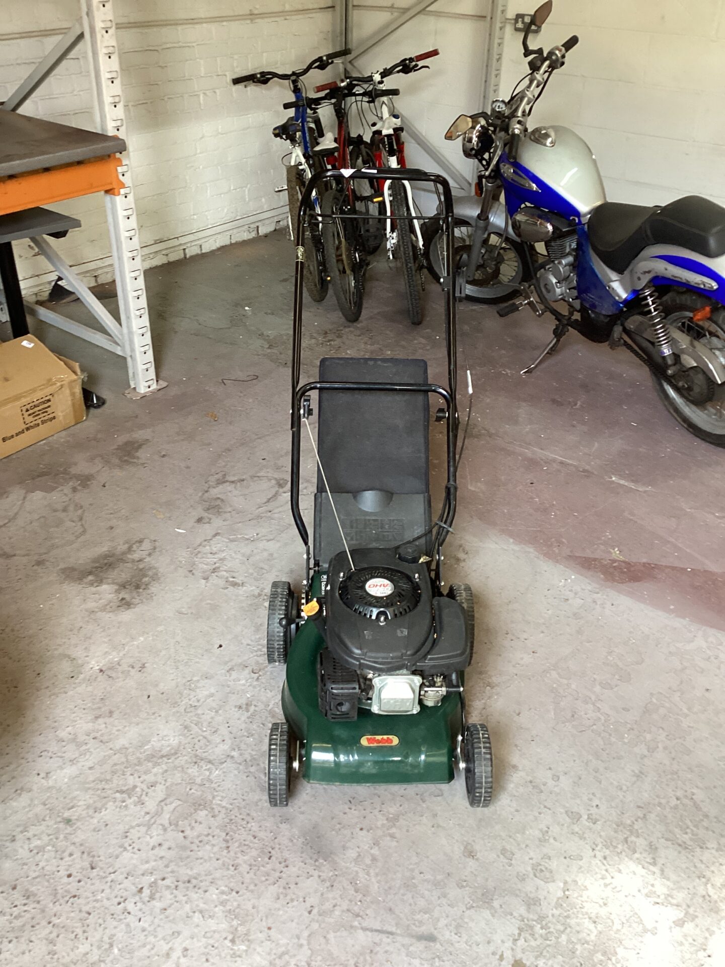 960 Webb Petrol Lawn Mower sold as seen