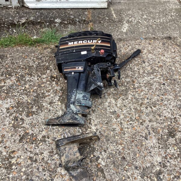 Vintage Mercury boat engine for repair and restoration project.