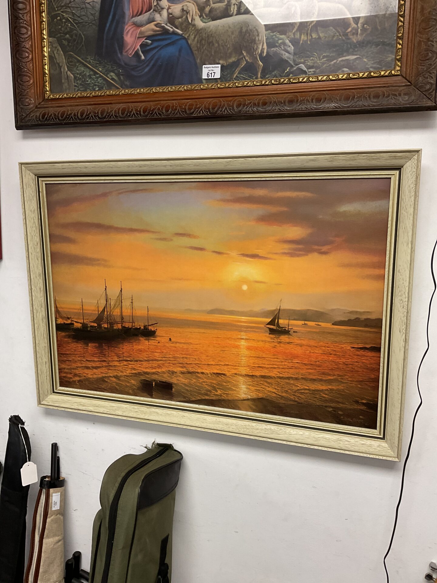 618 Victor elford print of boats at sunset