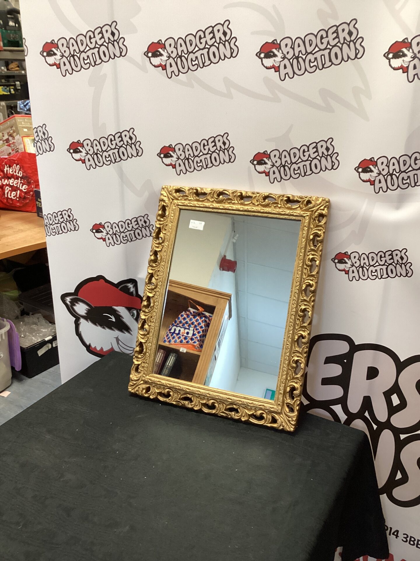 423 Decorative Gold edged mirror