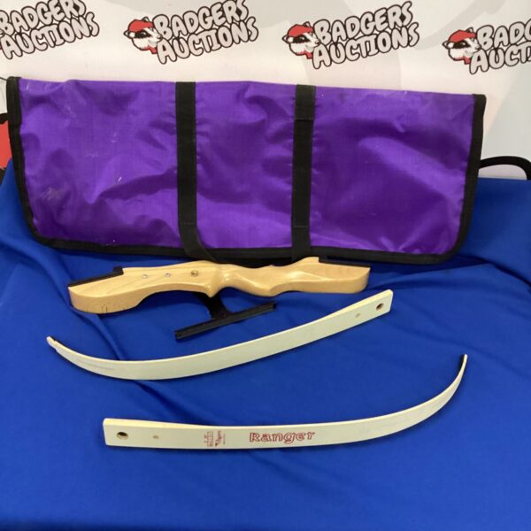 Vintage Ranger recurve bow with carrying case.