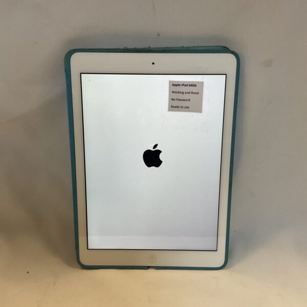 Front view of an Apple iPad 64gb tablet.