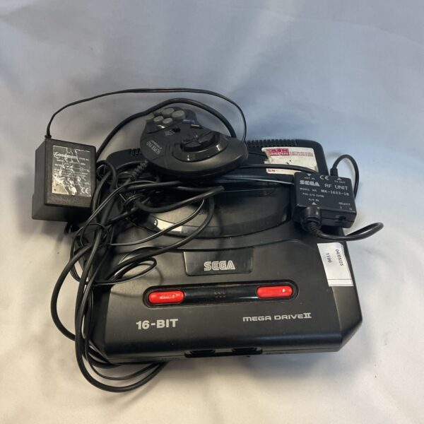 Sega Megadrive II console, a classic 16-bit retro gaming system.