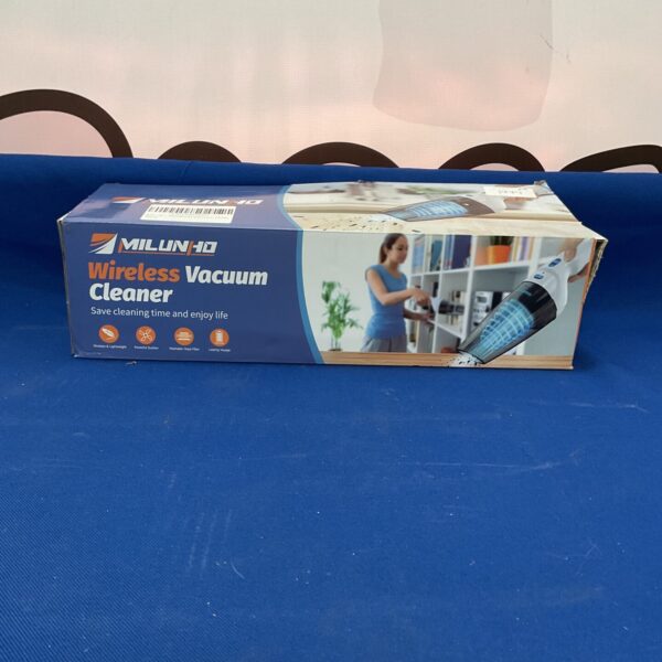 Milunho wireless vacuum cleaner for portable home cleaning.