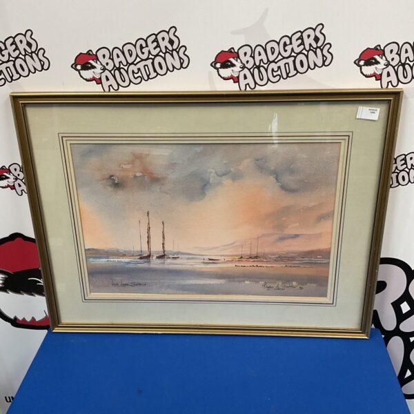 Bryan Thatcher watercolour painting of Loch Ness landscape.