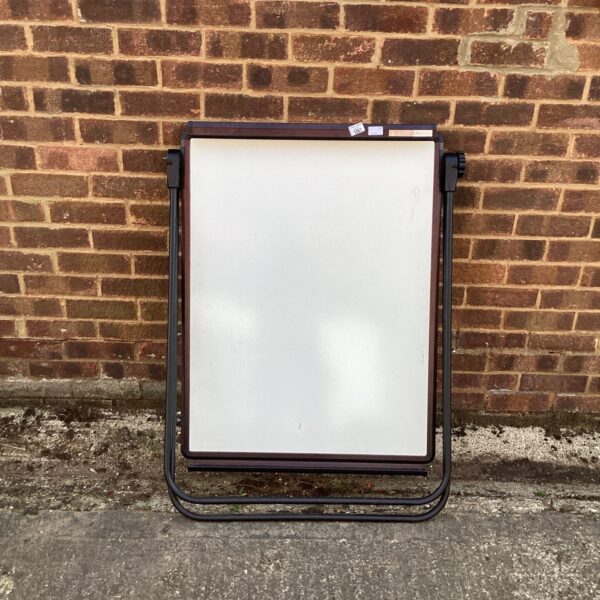 Portable A frame whiteboard for presentations and classroom use.