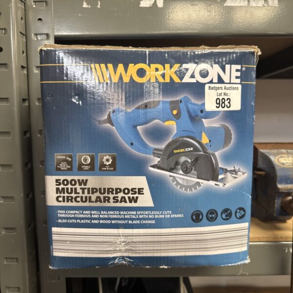 Workzone 500w multipurpose saw in original packaging.