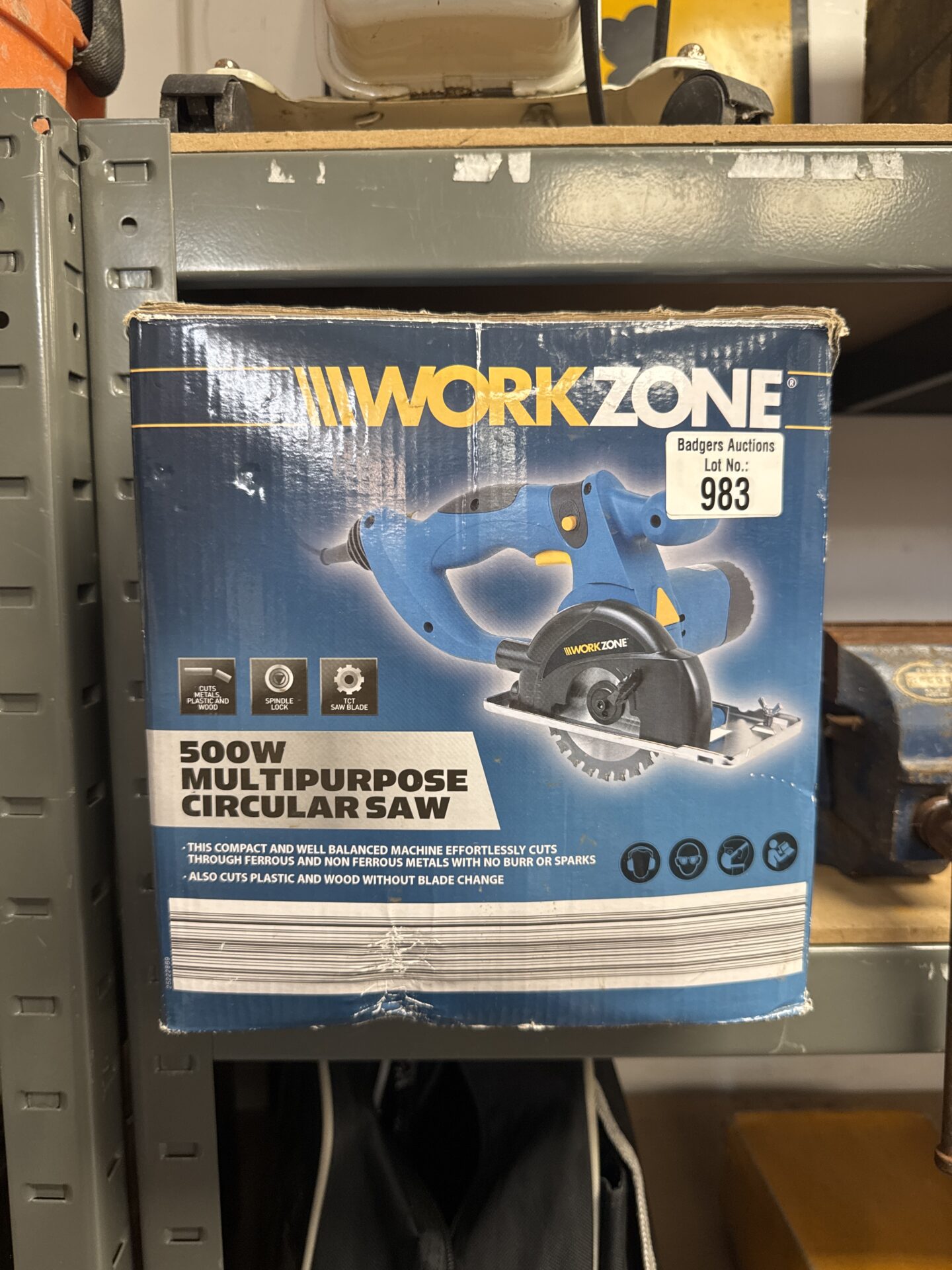 983 Workzone 500w multipurpose saw – appears new in box