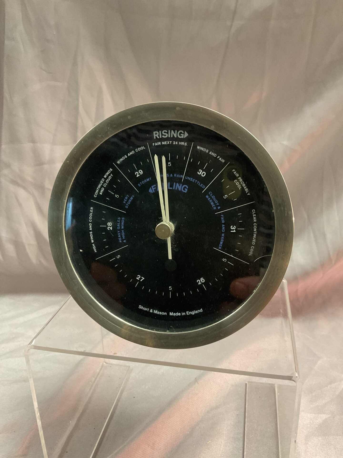 811 Short and mason 5” desk barometer