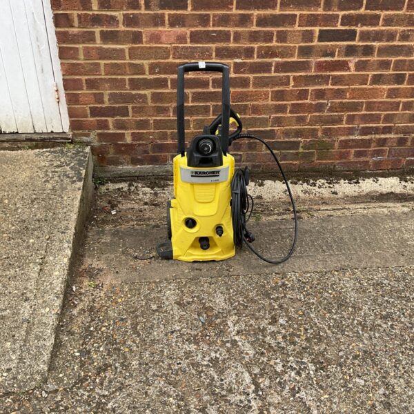 Karcher K 5.600 pressure washer with patio cleaner attachment.