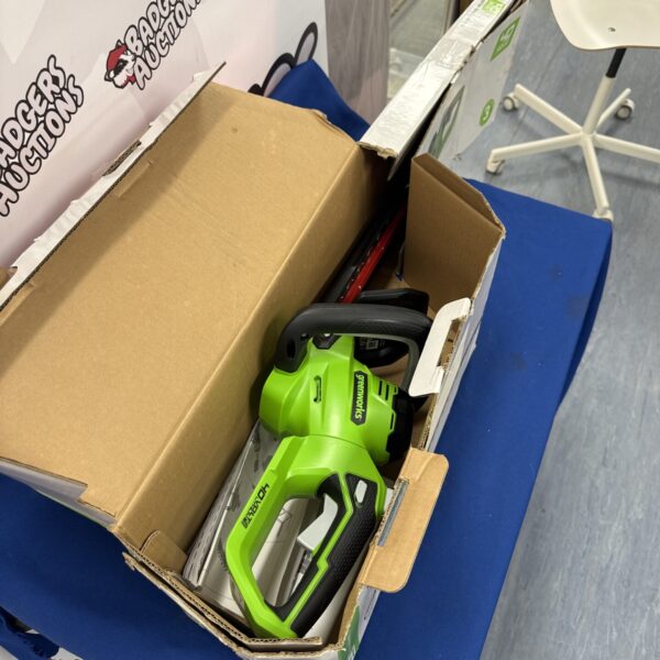 New Greenworks 40V cordless hedge cutter body for garden maintenance.