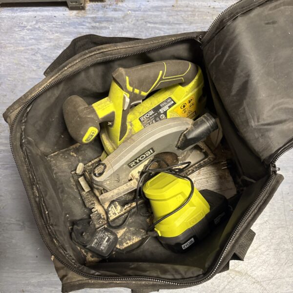 Untested Ryobi One+ cordless circular saw for DIY projects.