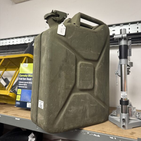 1992 dated military crows foot marked Jerry can