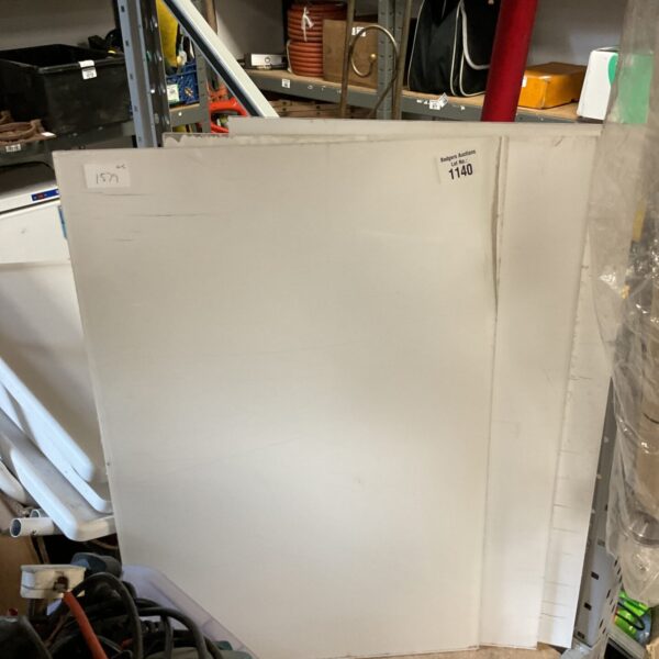 Lot of three clear acrylic sheets for crafting and DIY projects.