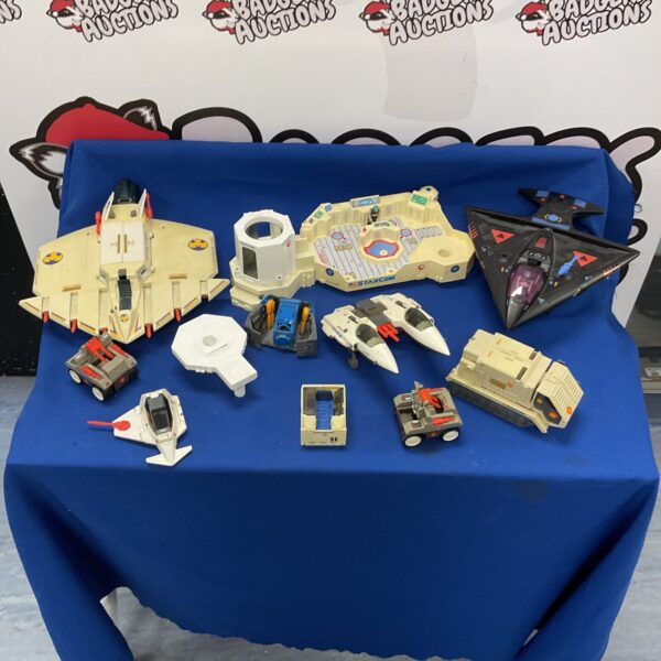 Vintage Star Com space toys collection from the 1980s.