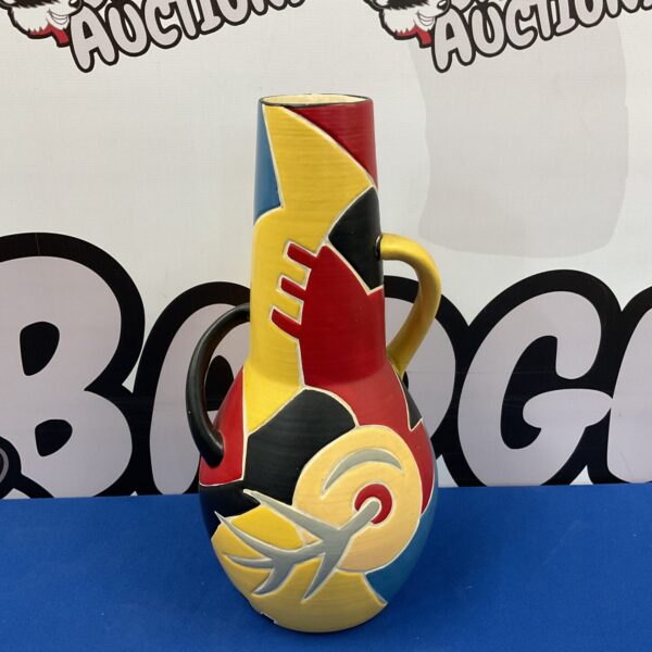 Vintage Brentleigh Ware Cuba vase with twin handles.