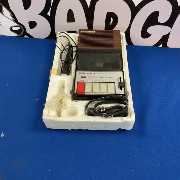 Vintage Wien solid state cassette recorder, retro tape player.