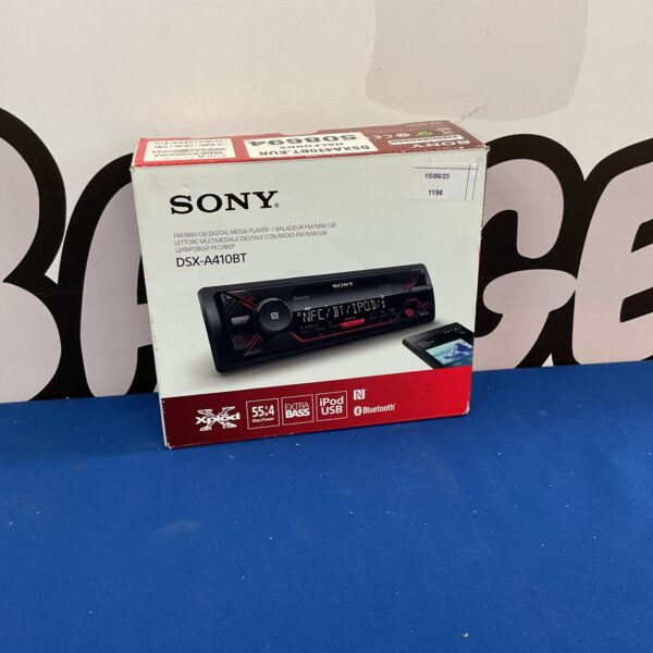 Sony DSX-A410BT digital media player, Bluetooth car stereo