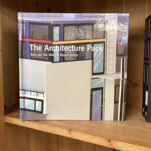Cover of *The Architecture Pack* book by Ron van der Meer and Deyan Sudjic.
