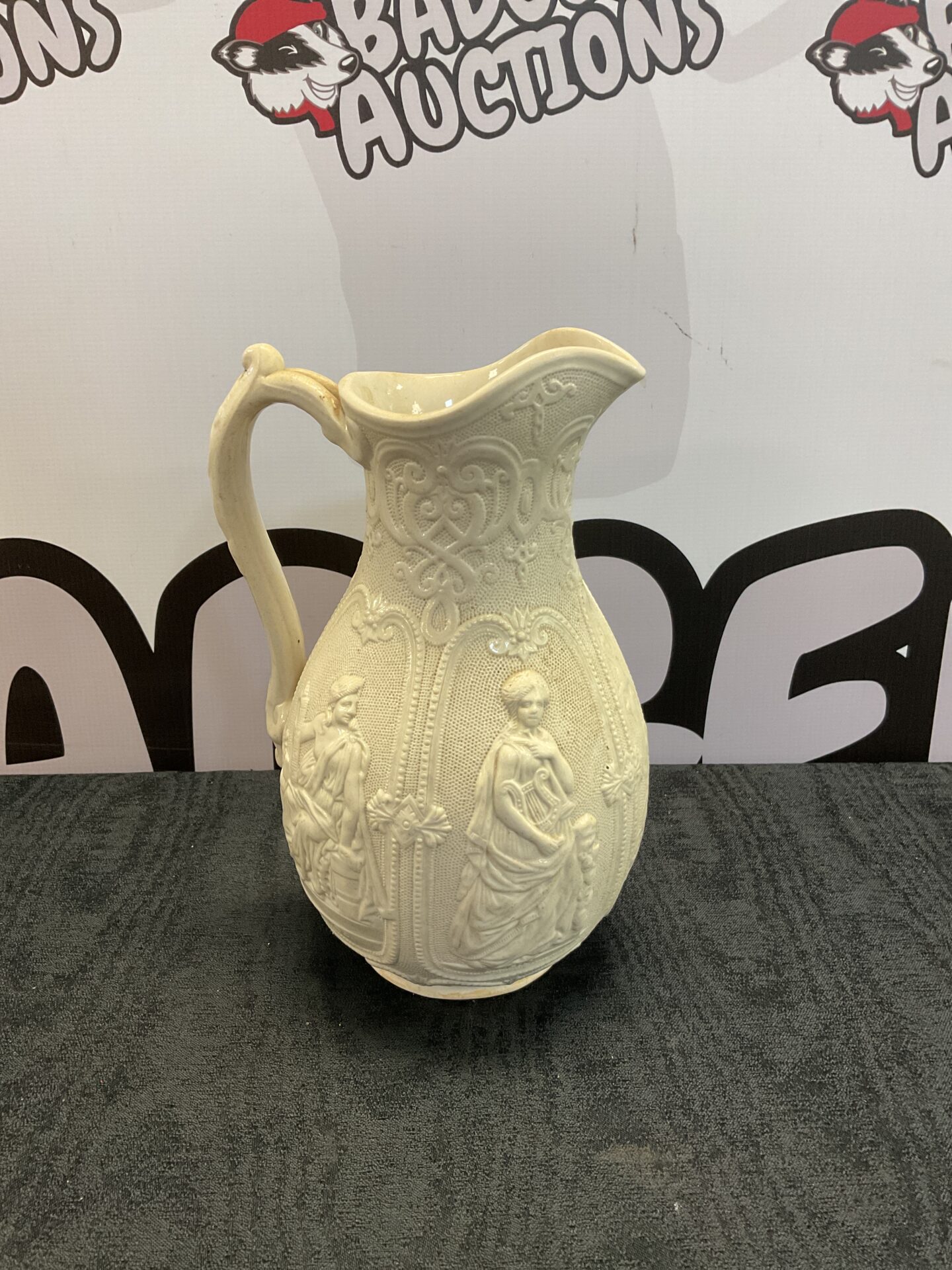 045 Victorian brownfield & son classical scene jug