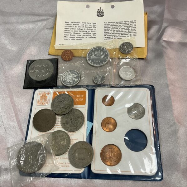 Canadian coin collection set in protective holder.