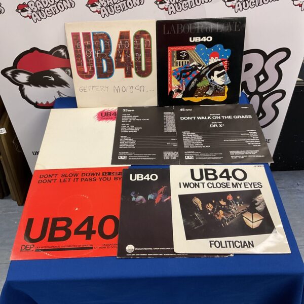 UB40 vinyl records and albums collection, vintage reggae music.