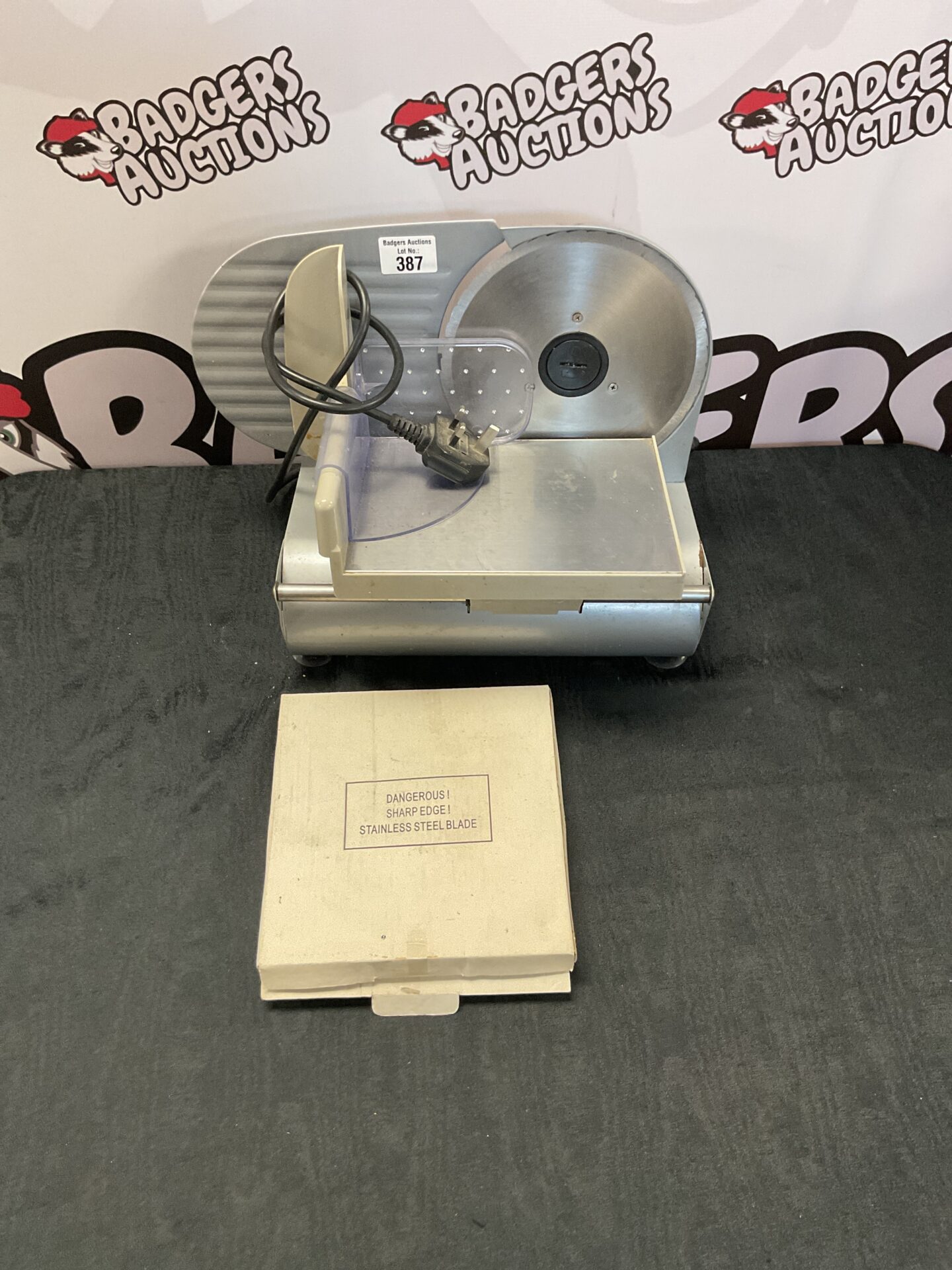 387 Andrew James Meat Slicer With Extra Blade