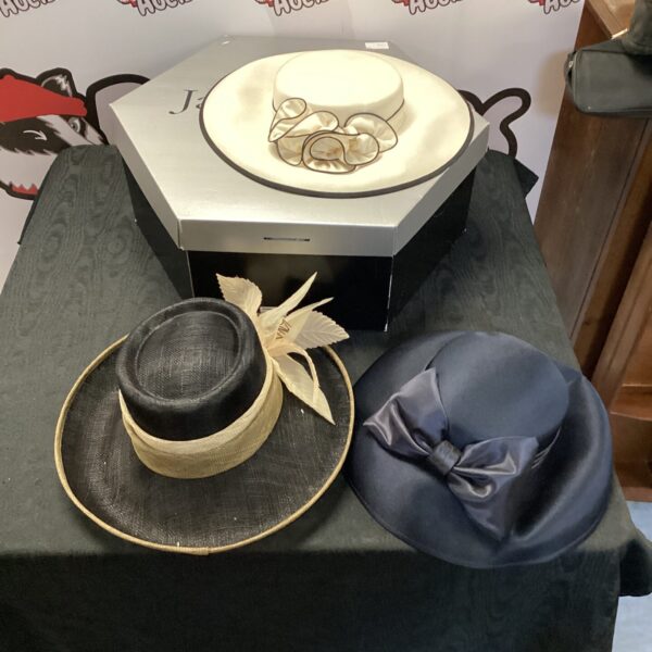 Ladies designer hats collection including Jacques Vert.
