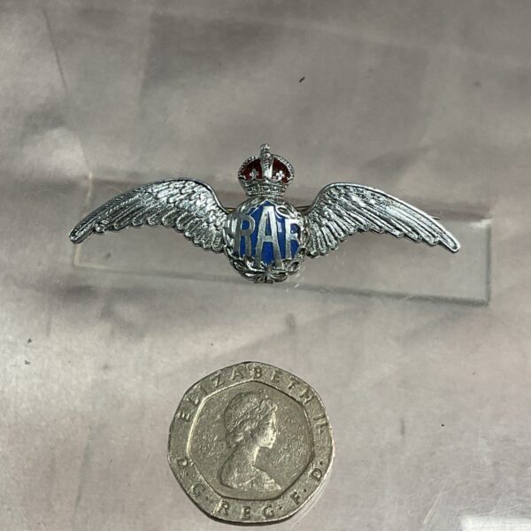 Vintage WWII RAF sweetheart brooch, a charming piece of military jewellery.