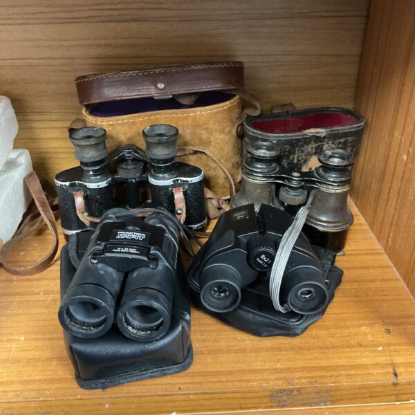 Vintage Praktica Sport binoculars in a lot of four.