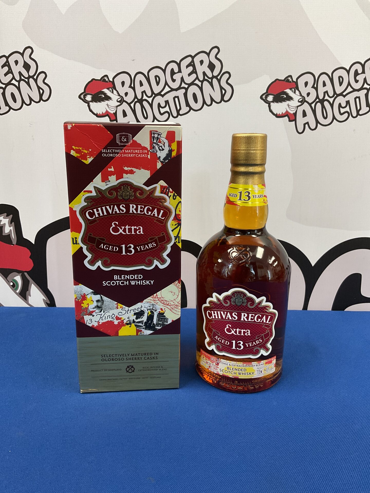 595 Sealed bottle chivas regal extra 13 year aged blended scotch whisky