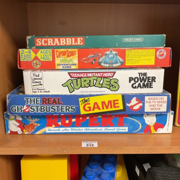 Vintage Teenage Mutant Ninja Turtles board games bundle lot.