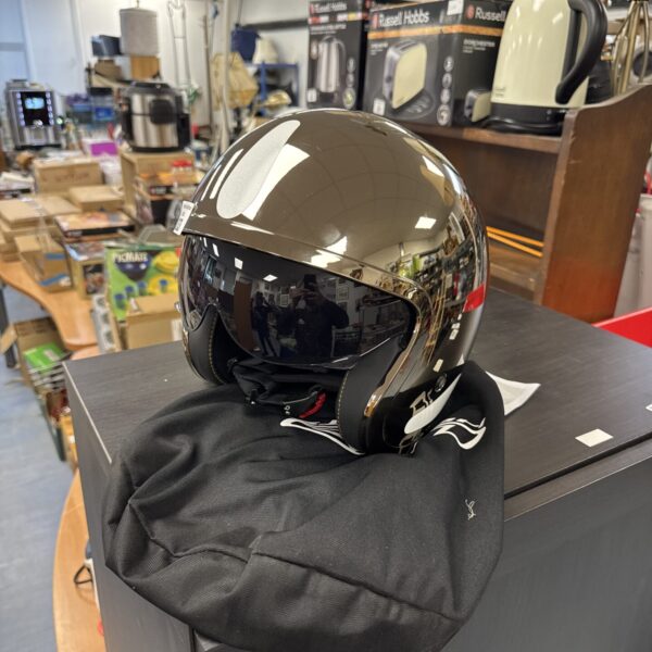 LS2 size M open face motorcycle helmet in good condition.