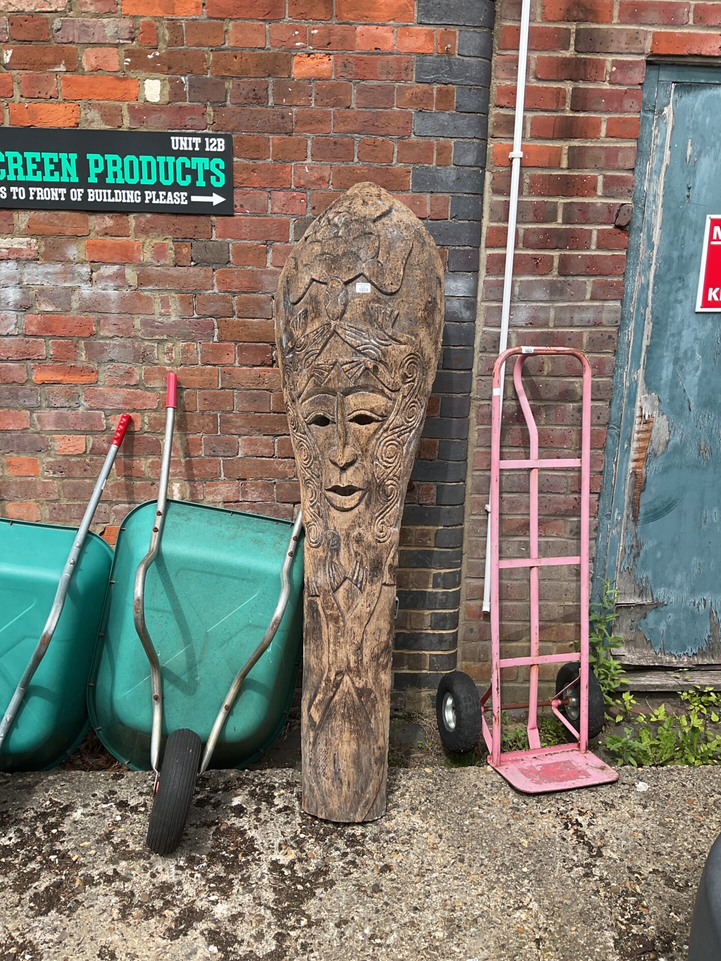 1024 Large Mauri palm wood tribal tiki mask