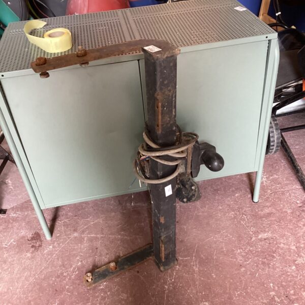 Used car tow ball hitch for vehicle trailer attachment.