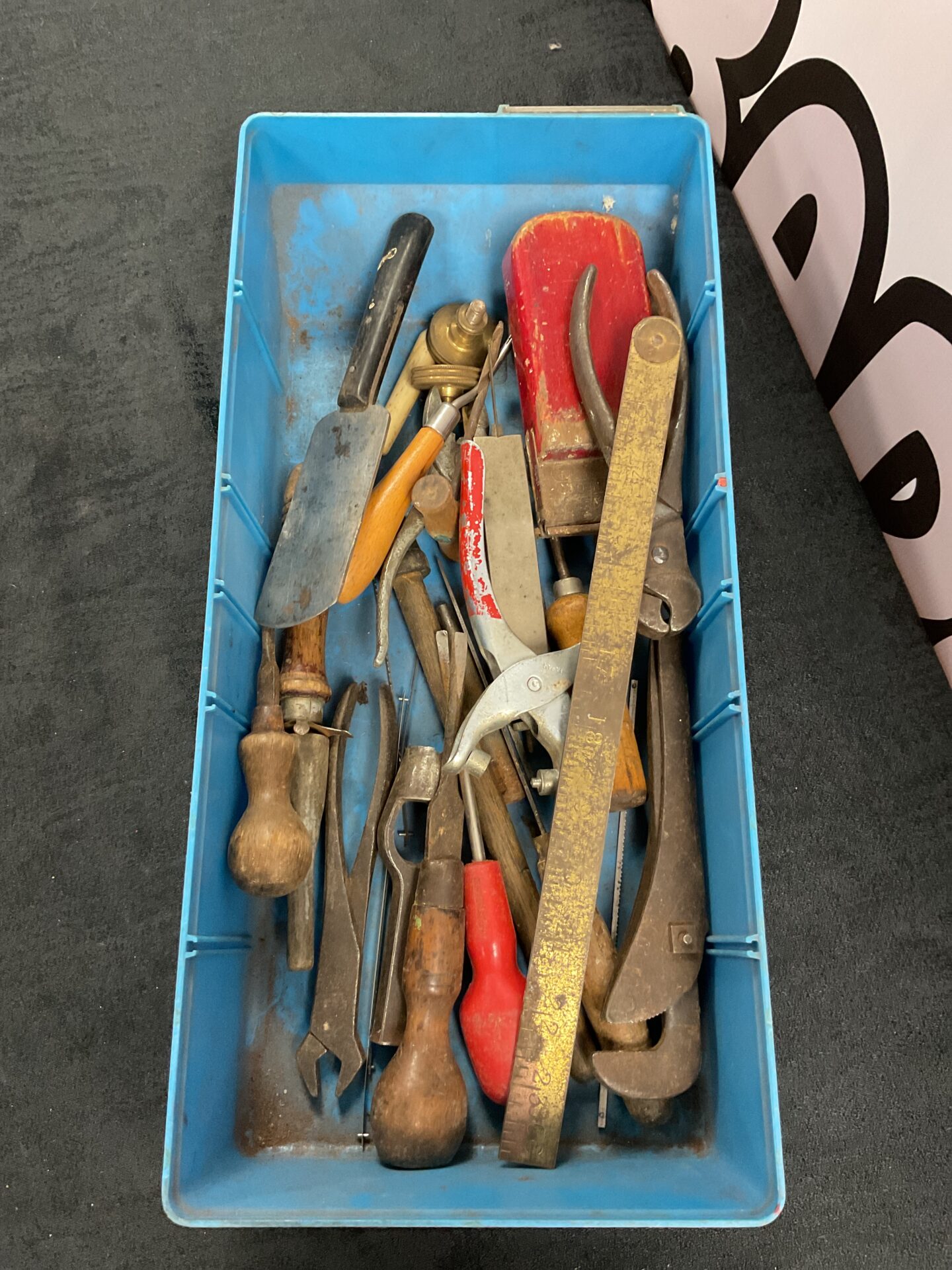 775 Tray Vintage tools screwdrivers punches ect