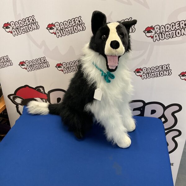 Large Melissa And Doug Border Collie soft toy for sale.