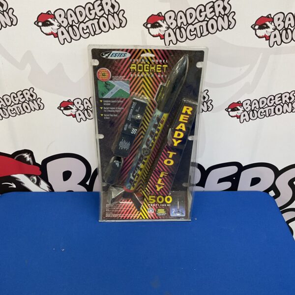 Vintage Estes Flying Model Rocket starter set for collectors.