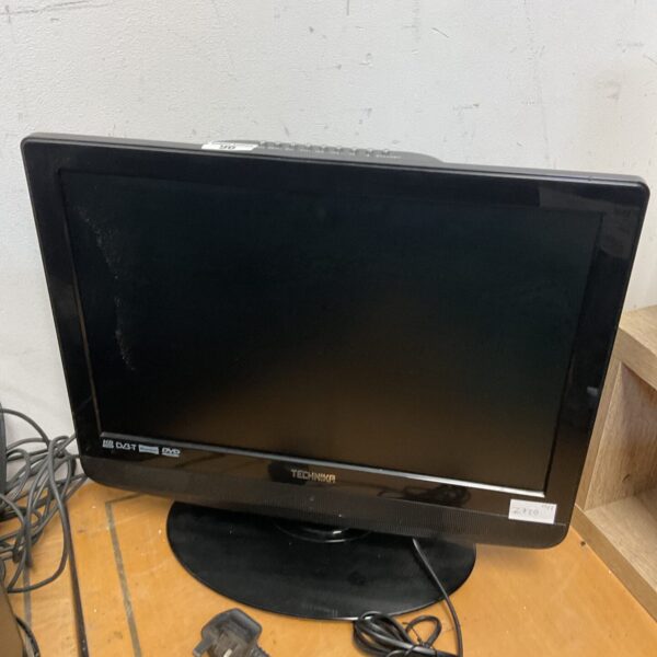 Technika 20 inch HD TV with built-in DVD player, front view.