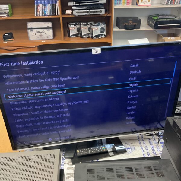 Used JVC 40 inch HD television for home entertainment.