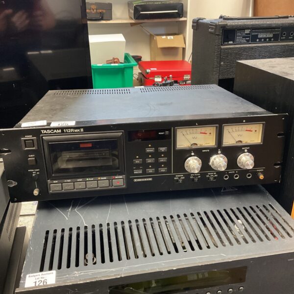 Vintage Tascam 112r mk2 cassette deck with VU meters.