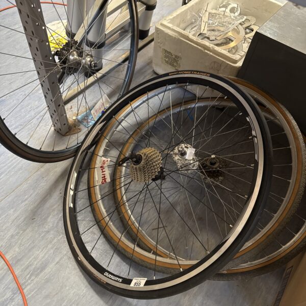 Shimano RS bicycle wheels for road bikes, used condition.