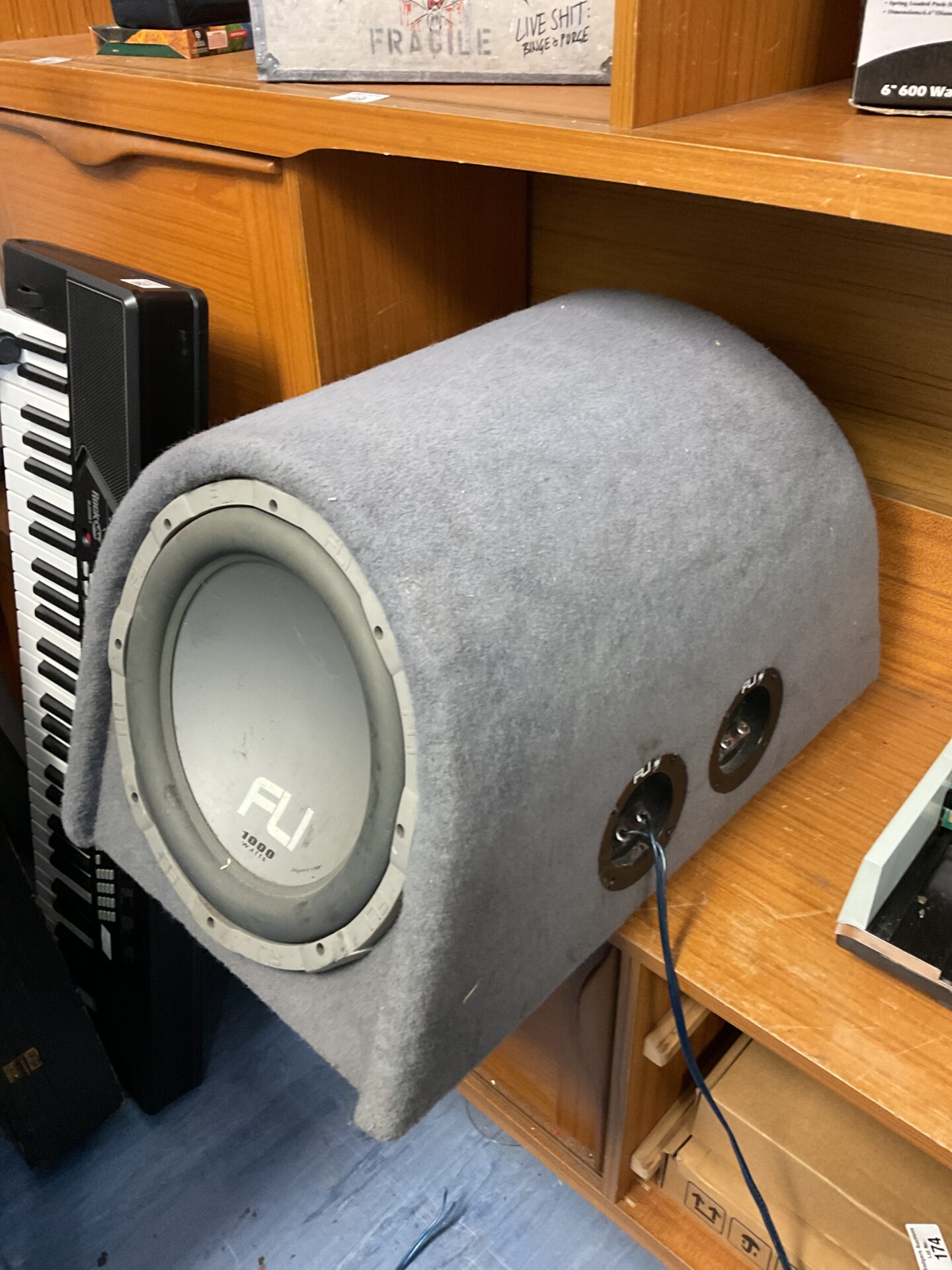 172 Double flu 1000w car subwoofer