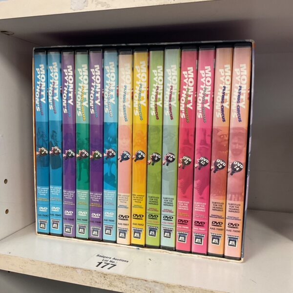 Monty Python Flying Circus DVD boxset, classic comedy television series.
