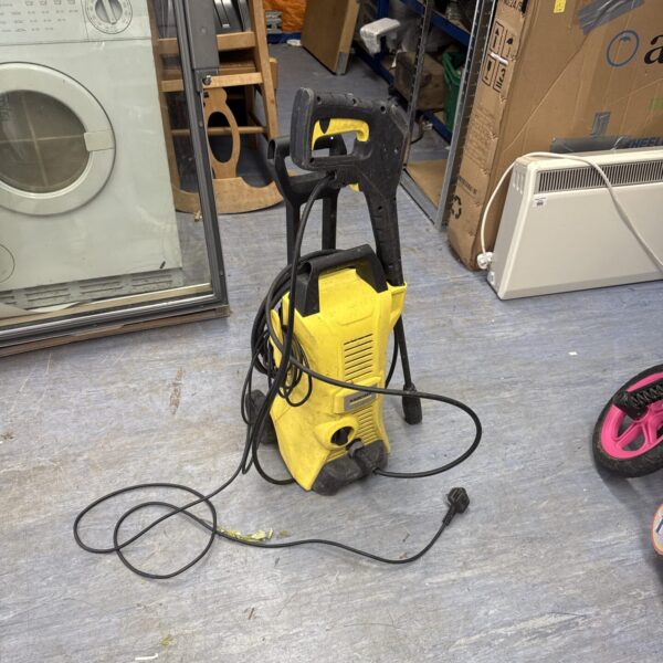 Used Karcher K3 pressure washer for garden and patio cleaning.