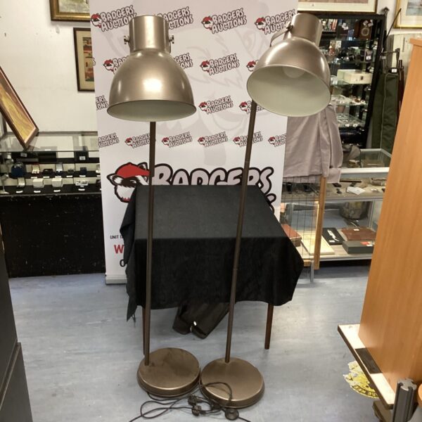 Two large standard lamps