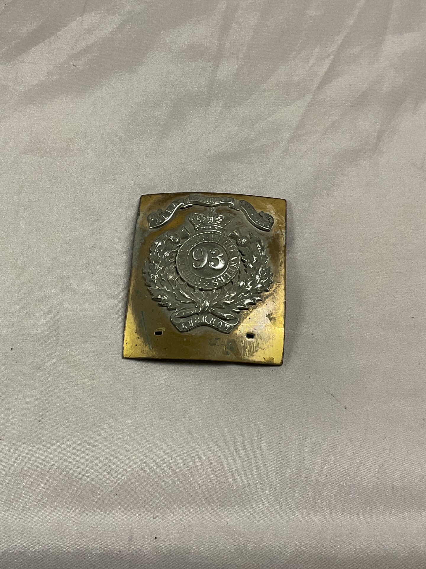 735 sutherland highlanders shoulder belt plate