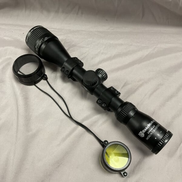 Vintage Nikko Stirling 3-9x40 rifle scope with adjustable objective.